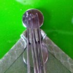 菊寄せ３－5本のはりで４つのヒダをつくる