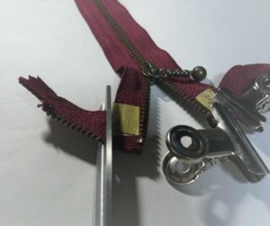 ファスナーの長さ調整
