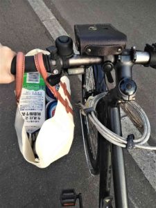 自転車で買い物