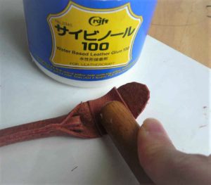 持ち手の折り返し部分の補強