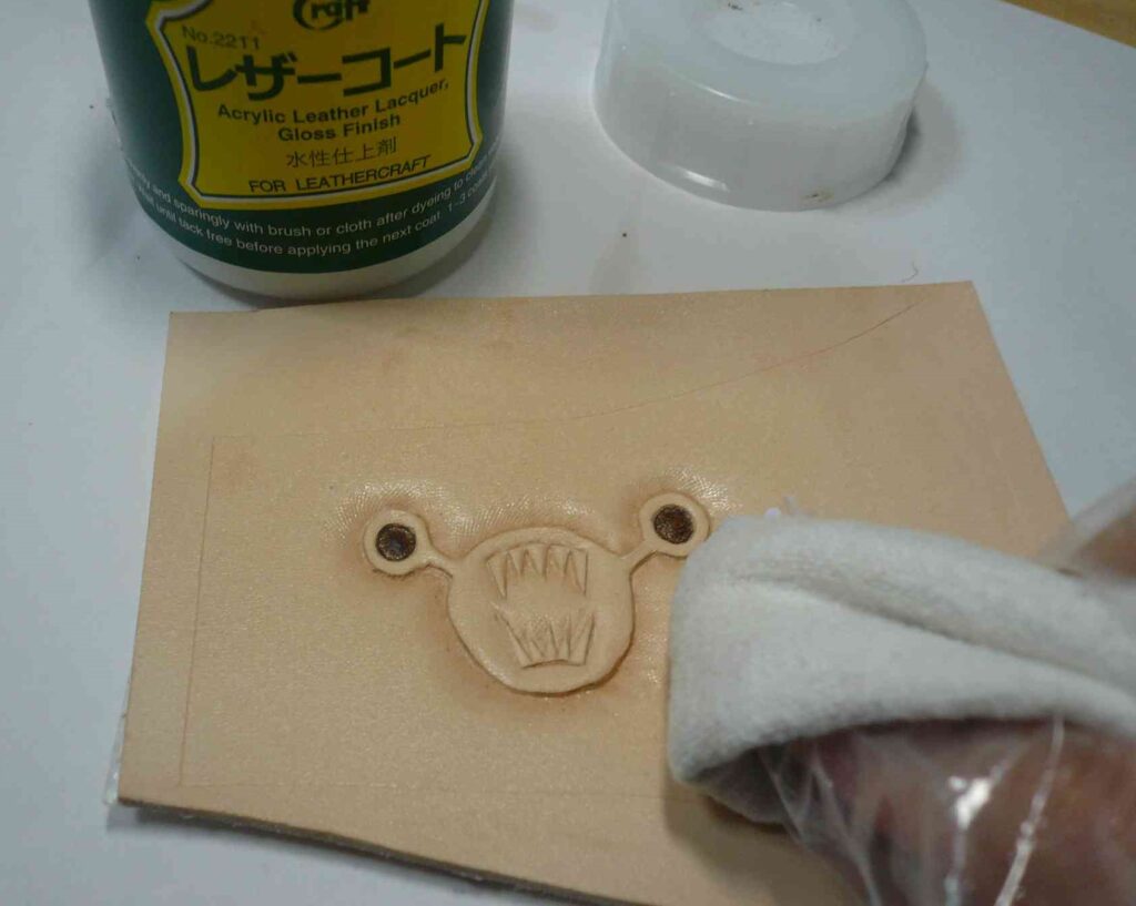 染色後