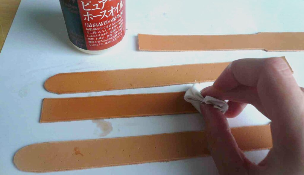 柔軟剤の塗布